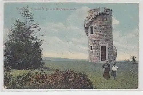 58728 Ak Turm auf dem Brand (Schwarzwald) 1150 m ü.d.M. 1913