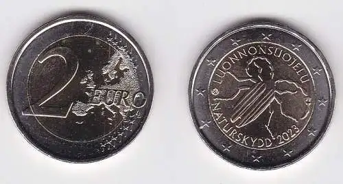 2 Euro Münze Finnland Das erste finnische Naturschutzgesetz 2023 (154976)