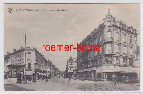 75364 Ak Bruxelles Schaerbeek Brüssel Place du Pavillon um 1910