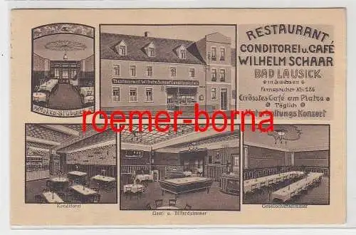 77563 Mehrbild Ak Bad Lausick Restaurant, Konditorei, Café Wilhelm Schaar 1926