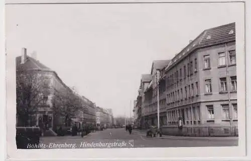 905565 Foto Ak Böhlitz Ehrenberg Hindenburgstraße um 1930