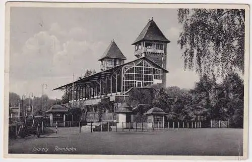 39043 Ak Leipzig - Partie an der Rennbahn um 1920