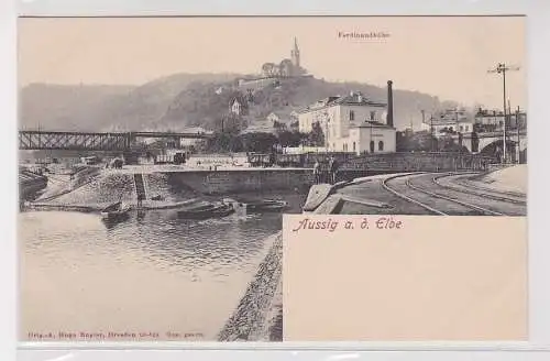 907169 Ak Aussig a.d. Elbe Ústí nad Labem Ferdinandhöhe um 1900