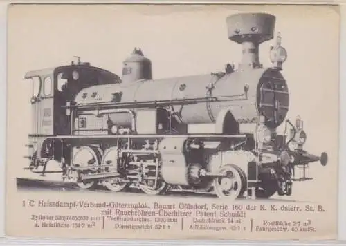 79067 AK K.k. öst. Staatsbahn Heissdampf-Verbund-Güterzuglok Serie 160