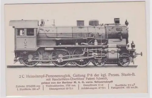 904685 AK K.k. österreichische Staatsbahn Heissdampf-Personenzuglok Gattung P8