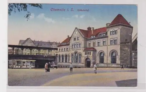 904486 Ak Chemnitz in Sachsen Südbahnhof um 1920