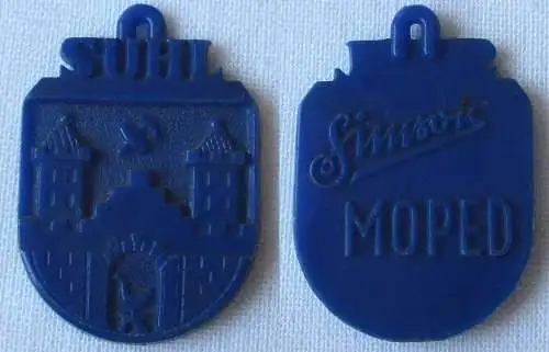 seltenes DDR Abzeichen Simson Moped Suhl Stadtwappen (165647)