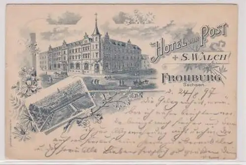 47551 Mehrbild Ak Frohburg Sachsen Hotel zur Post S.Walch 1897