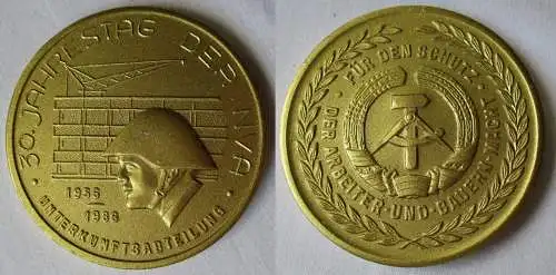 seltene DDR Medaille 30. Jahrestga der NVA - Unterkunftsabteilung 1986 (134293)