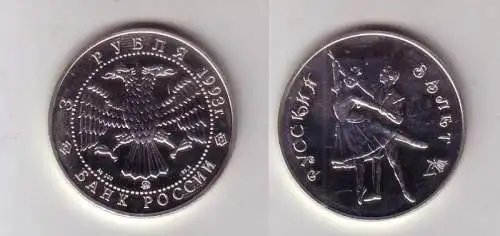 3 Rubel Silber Münze Russland Ballett 1993 1 Unze (115223)