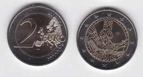 2 Euro Bi-Metall Münze Estland 2019 Liederfestival (143254)