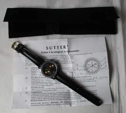 POLJOT Chronograph Taifun ТАЙФУН Kaliber 3133 mit Datumsanzeige (156891)