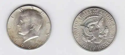 1/2 Dollar Silber Münze USA 1965 J.F. Kennedy (131598)