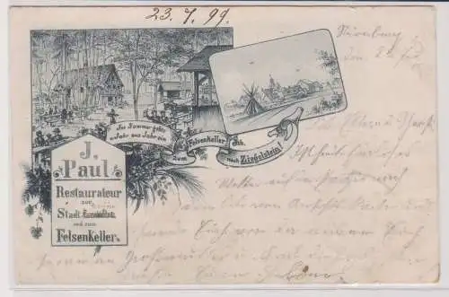 99982 AK J.Paul Restaurateur zur Stadt London und zum Felsenkeller 1899