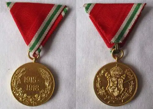 Bulgarien Kriegserinnerungsmedaille 1915-1918 am Band (146020)