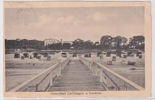 63753 Ak Ostseebad Karlshagen Carlshagen auf der Insel Usedom 1924