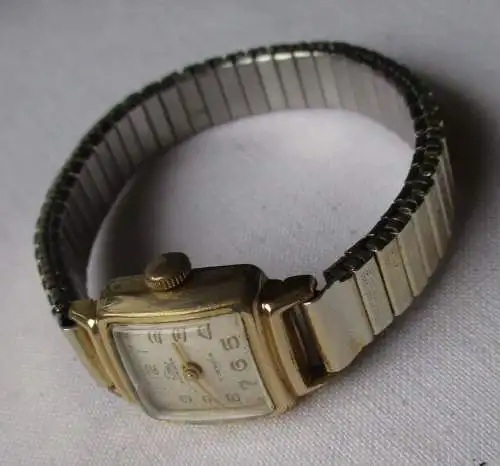 elegante Damenarmbanduhr Marke Emes Monorex vergoldet (117886)