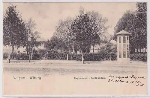 24714 Ak Wiipuri Wiborg Wyborg Esplanaadi Esplanade Park 1905