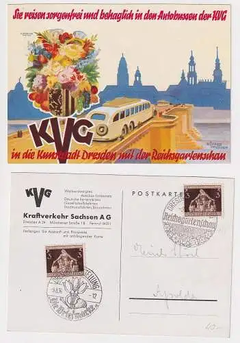 26606 Ak mit dem Autobus der KVG zur Reichsgartenschau Dresden 1936