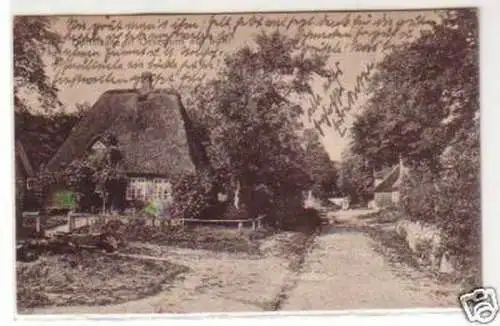 34268 Ak Dorfstraße in Oevenum auf Föhr 1918