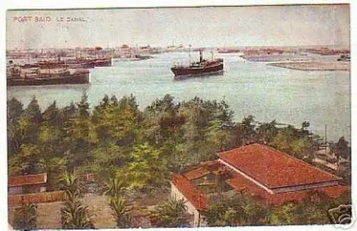 12711 Ak Port Said Ägypten Egypte Le Canal 1910