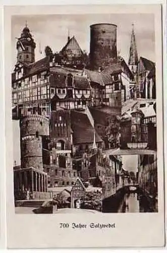 38528 Fotomontage Ak 700 Jahre Salzwedel 1935