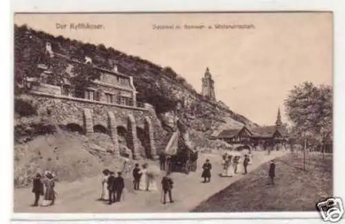 25054 Ak Der Kyffhäuser Denkmal und Wirtschaft um 1915