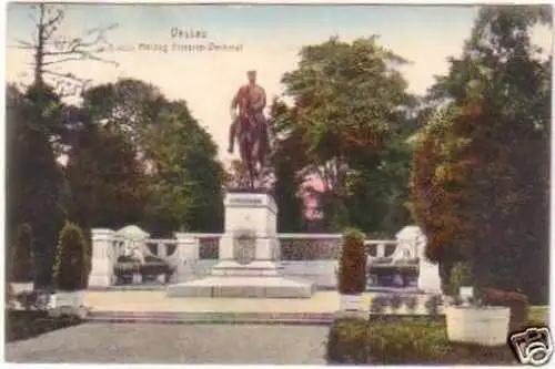 27038 Ak Dessau Herzog Friedrich Denkmal 1917