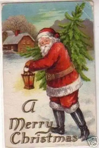 09503 Präge Ak mit Weihnachtsmann Motiv 1907