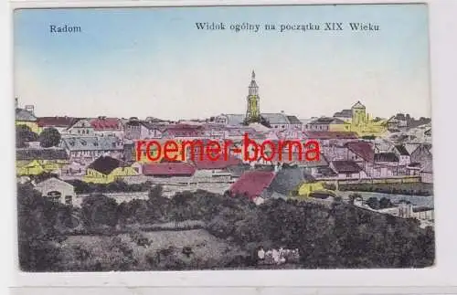 84780 Ak Radom Widok ogólny na poczatku XIX Wieku um 1910