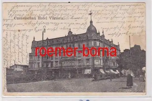 85428 Ak Czenstochau Hotel Viktoria 1914