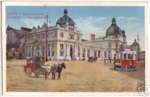 16785 Ak Lemberg Ukraine Hauptbahnhof 1915