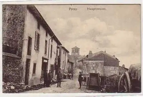 38416 Feldpost Ak Preny Hauptstrasse 1916