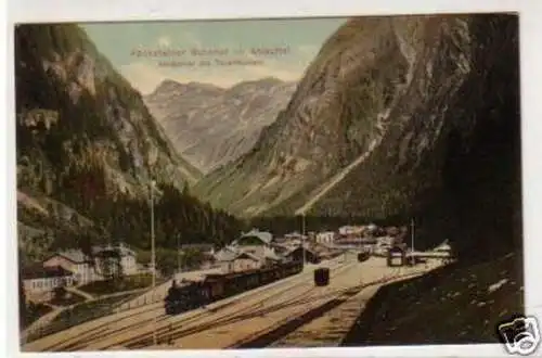 31017 Ak Pöcksteiner Bahnhof im Anlauftal um 1920