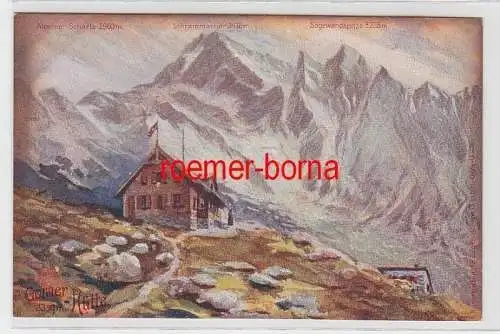 72422 Ak Geraer Hütte Schutzhütte des Deutschen Alpenvereins um 1910