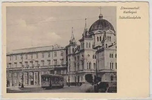 47889 Ak Litzmannstadt Warthegau Deutschlandplatz 1944