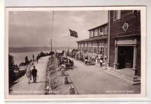 48251 Foto Ak Bergen Norwegen Flöirestauranten 1944