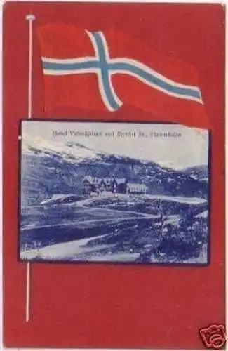 20774 Ak Norwegen Hotel Vatnahalsen Flaamdalen 1913