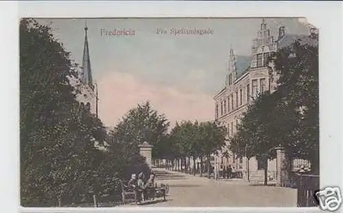 33335 Ak Fredericia fra Själlandsgade Dänemark 1908