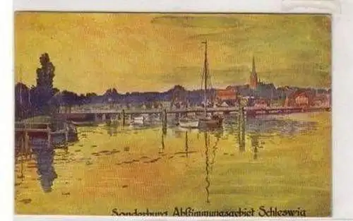 19298 Ak Sonderburg Abstimmungsgebiet Schleswig 1924