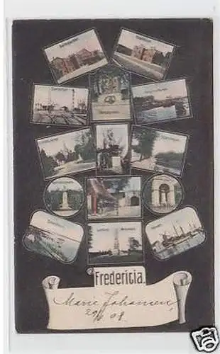 33333 Mehrbild Ak Fredericia in Dänemark 1908