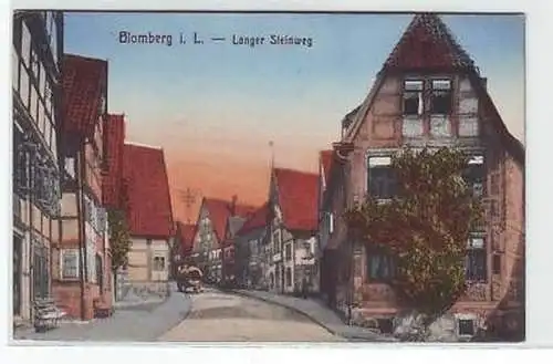 45183 Ak Blomberg in Loth. Langer Steinweg 1922