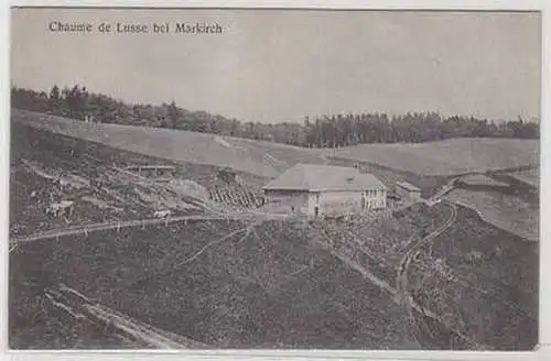 50287 Feldpost Ak Chaume de Lusse bei Markirch im Elsass 1915