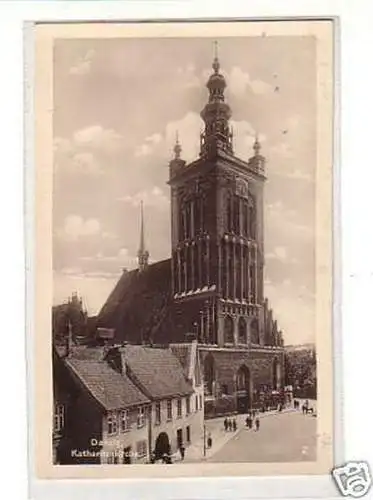 09171 Ak Danzig Katharinenkirche 1944