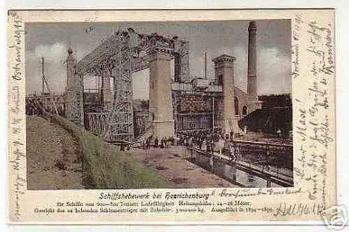 10814 Ak Schiffshebewerk bei Henrichenburg 1901