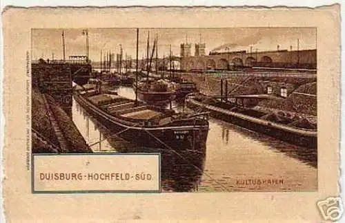 10843 Ak Duisburg Hochfeld Süd Kultushafen 1908