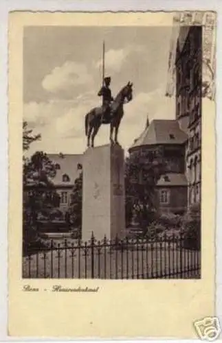 03674 Ak Bonn Husarendenkmal 1934