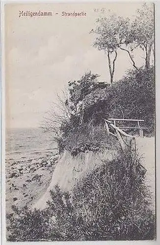 25053 Ak Heiligendamm Strandpartie Steilküste um 1910