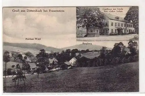 53247 Mehrbild Ak Gruß aus Dittersbach bei Frauenstein 1928