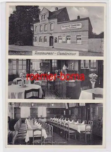 84327 Mehrbild Ak Oberschindmas Restaurant Gambrinus 1941